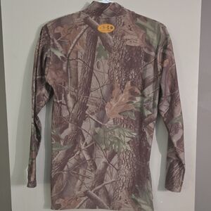 Under Armour Men's Mock Shirt Camo flange Hunting Camo Cold Gear Infrared Shirt